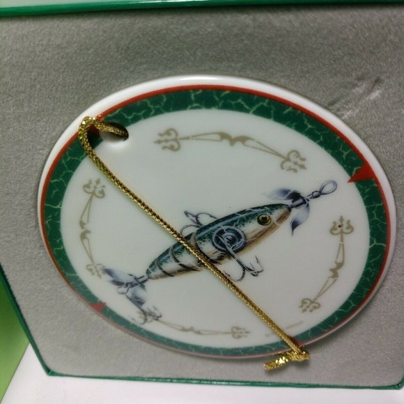 Fishing Lure Ceramic Ornament By River's Edge New In Box - Picture 3 of 12